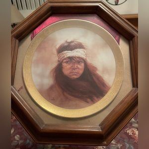 Gregory Perillo Apache Girl Collector Plate